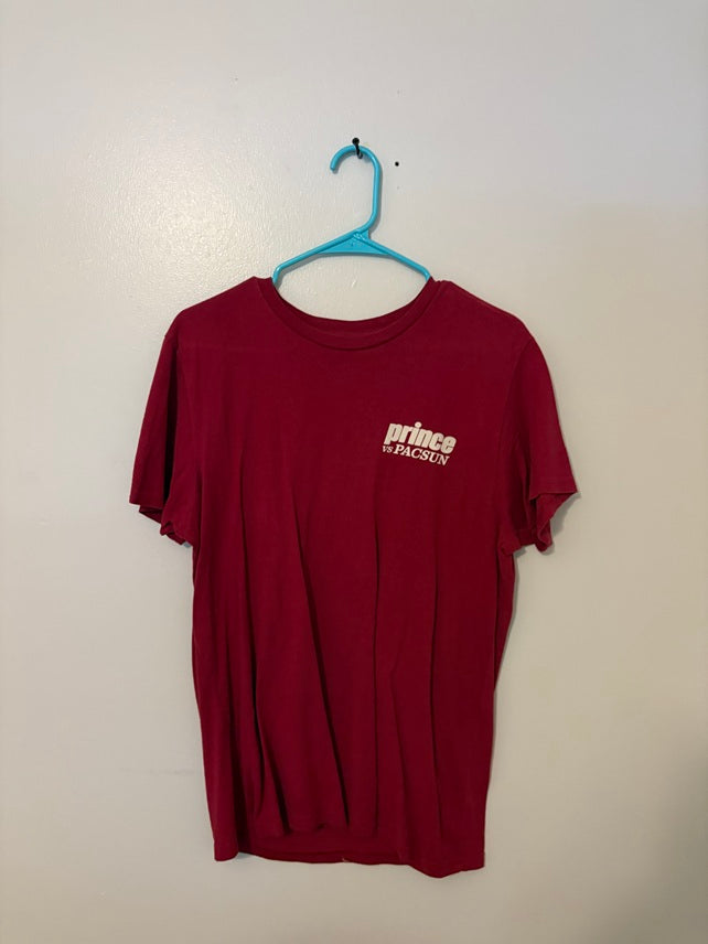 Prince vs PacSun Graphic Tee – Red (Men’s Medium)