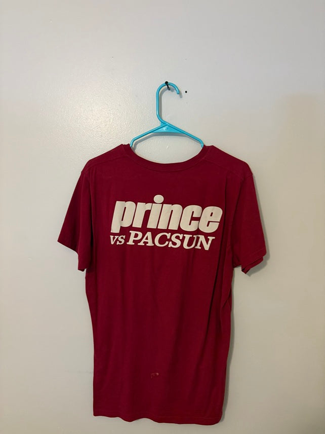 Prince vs PacSun Graphic Tee – Red (Men’s Medium)